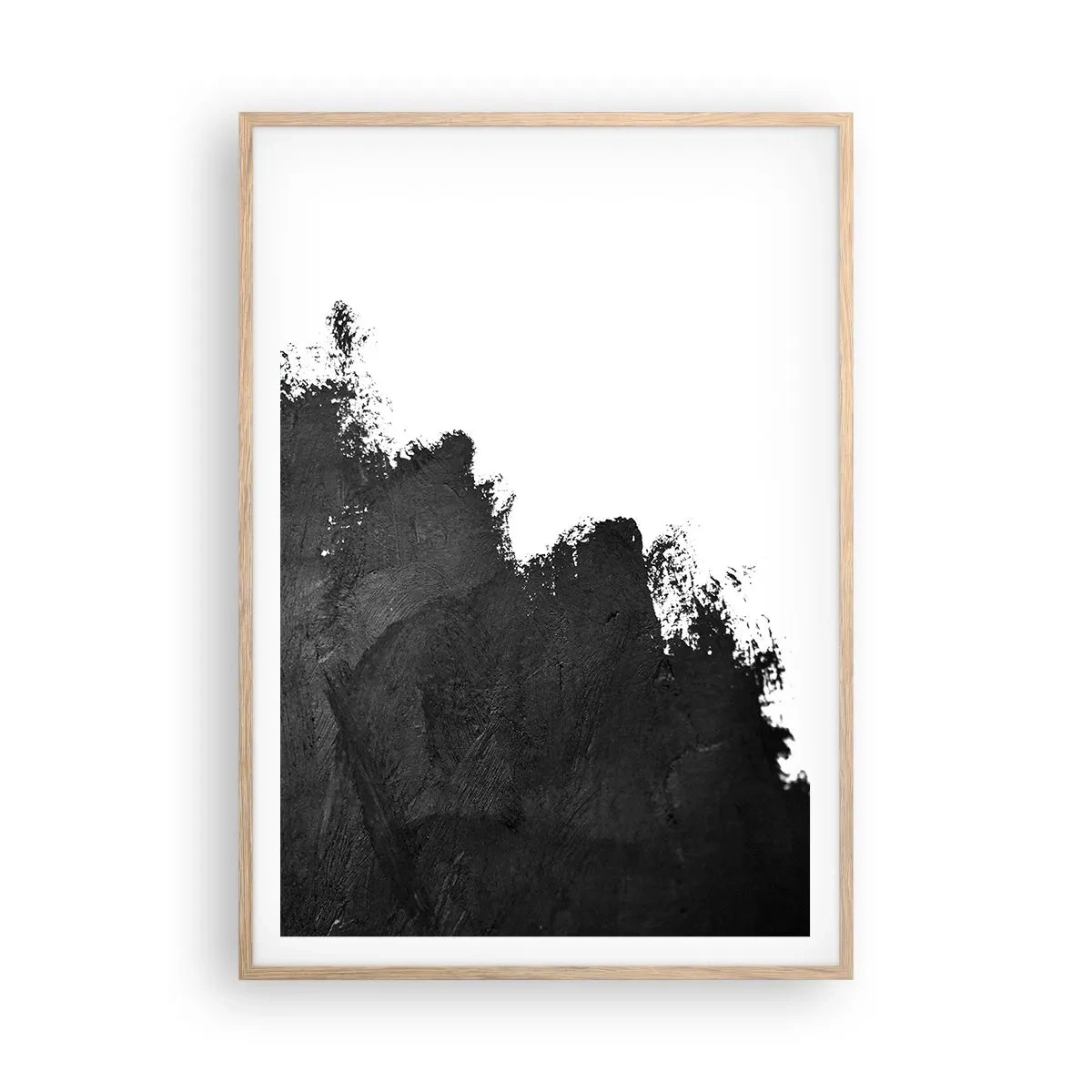 Póster en marco roble claro - Elementos: tierra - 70x100 cm