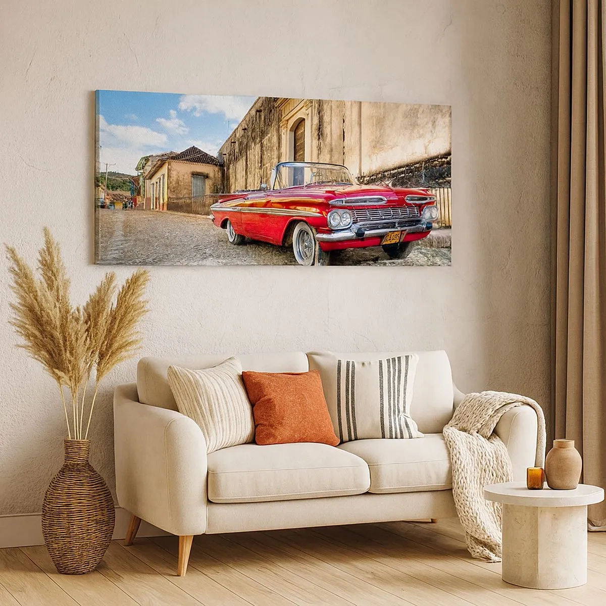 Cuadro sobre lienzo - Impresión de Imagen - Emociones cubanas - 100x40 cm