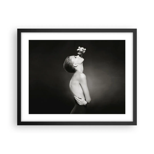 Póster en marco negro - Elegancia excéntrica - 50x40 cm