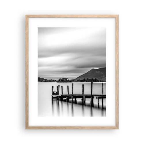 Póster en marco roble claro - Dulzura y la fuerza - 40x50 cm