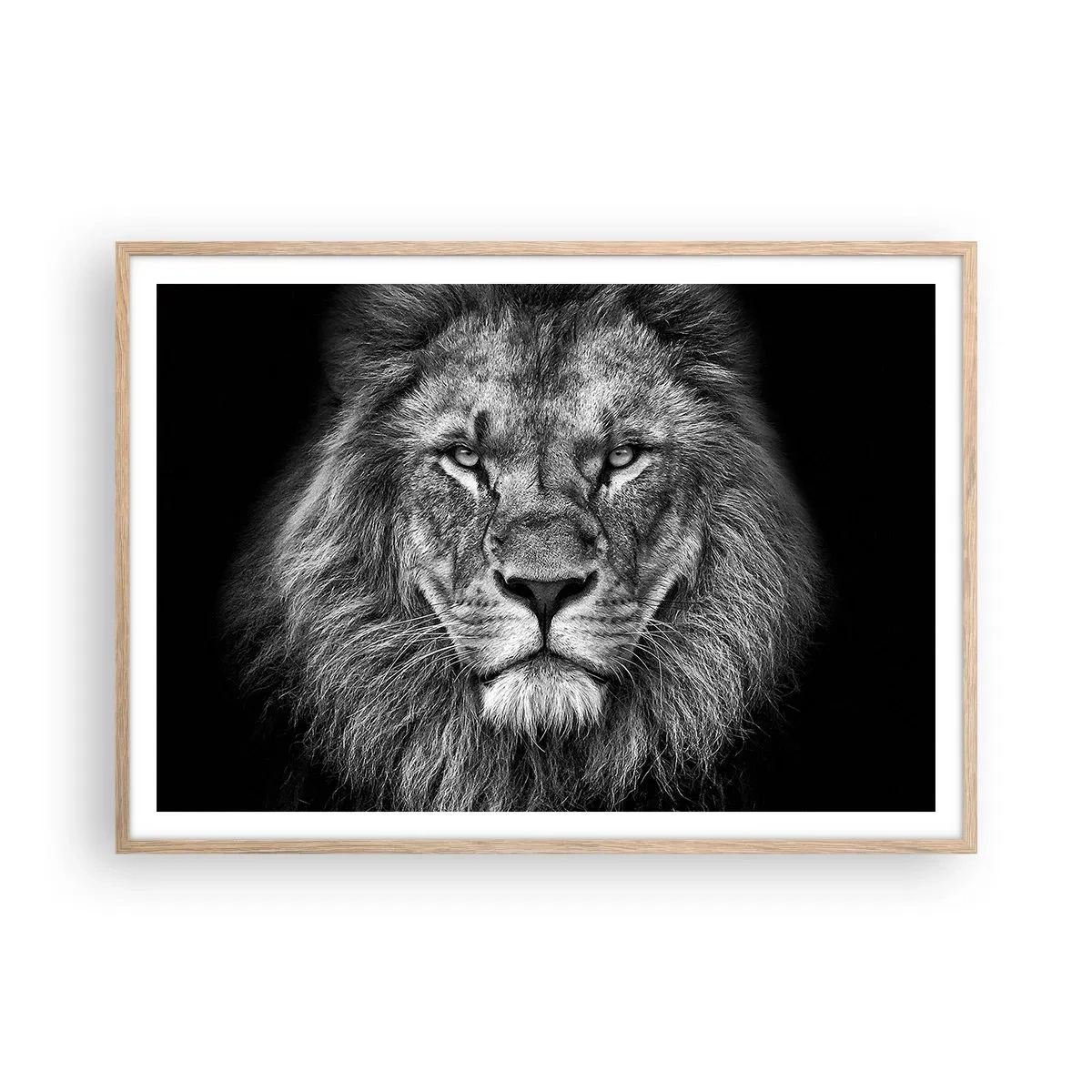 Póster en marco roble claro - Con el atuendo de la coronación - 100x70 cm