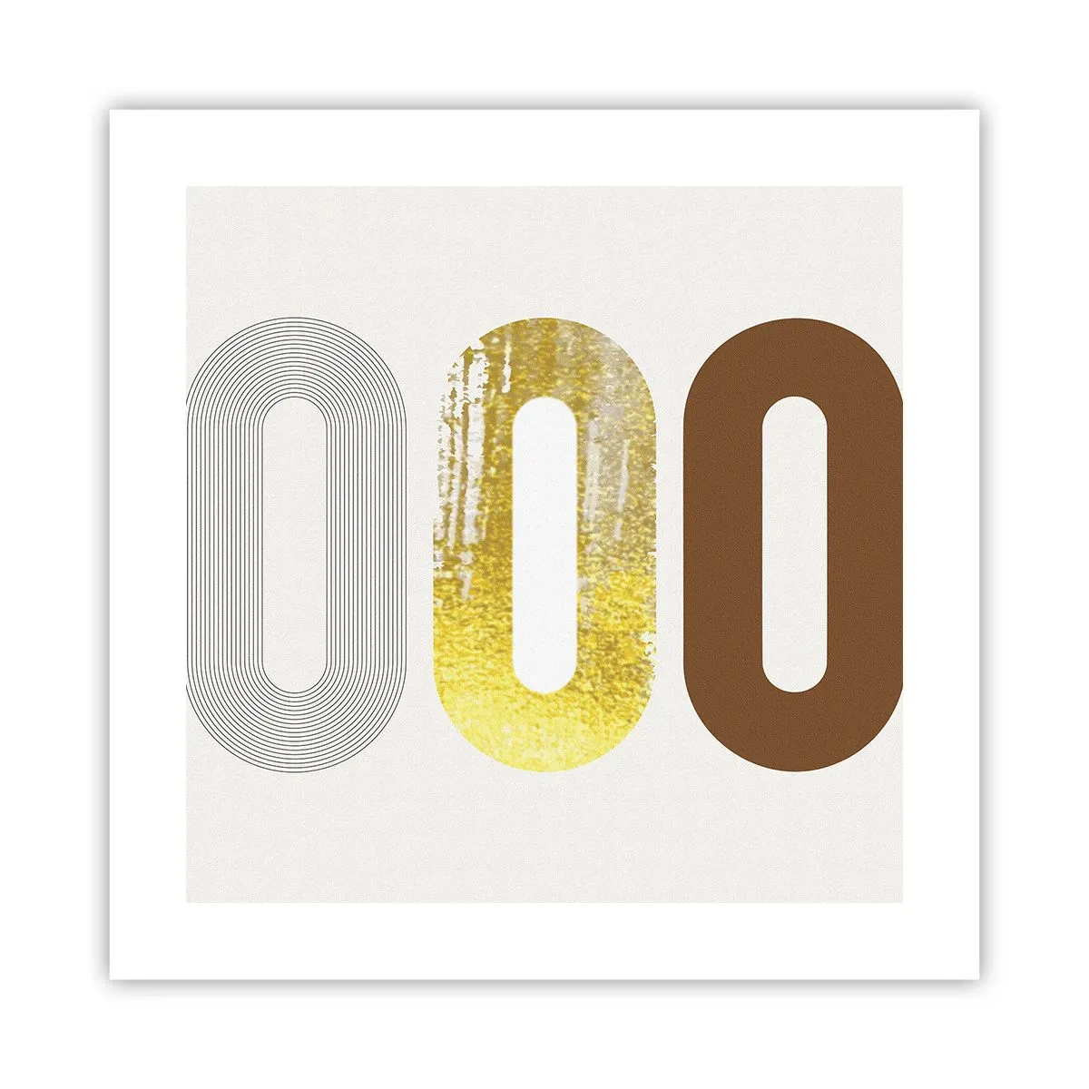 Póster - ¡Ooo! - 40x40 cm