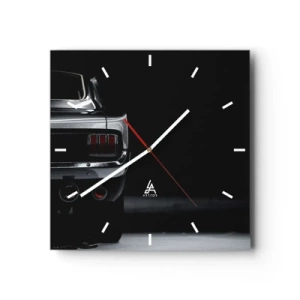 Reloj de pared - Reloj de vidrio - El encanto de los clásicos - 40x40 cm