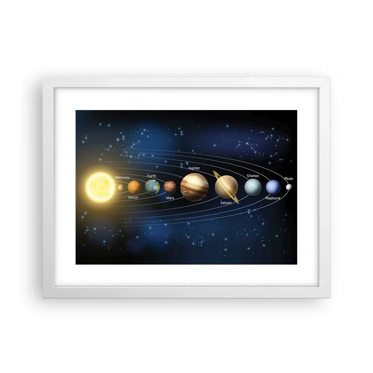 Póster en marco blanco - Uno de diez - 40x30 cm