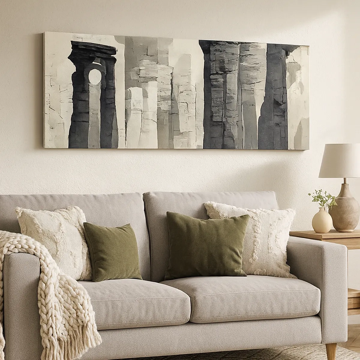 Cuadro sobre lienzo - Impresión de Imagen - La majestuosidad de la antigüedad - 30x30 cm