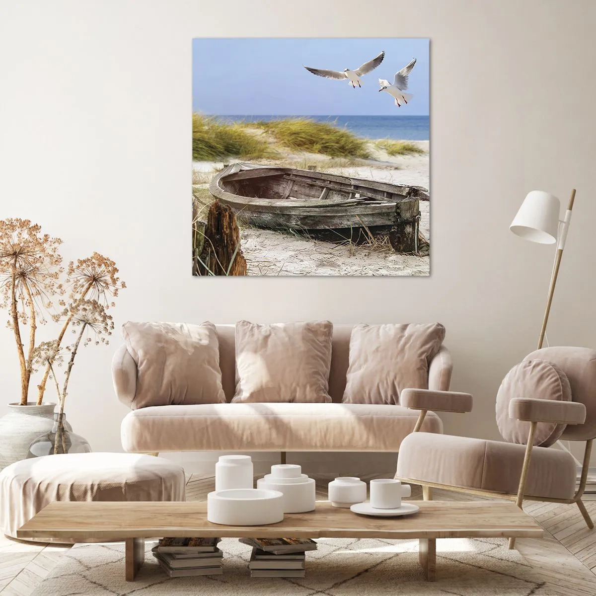 Cuadro sobre lienzo - Impresión de Imagen - Bañada por el viento - 70x70 cm