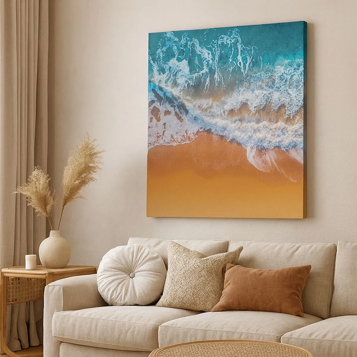 Cuadro sobre lienzo - Impresión de Imagen - Siempre a la par - 30x30 cm