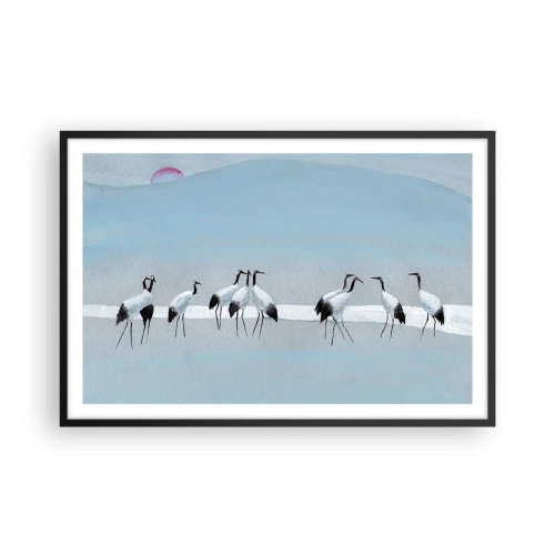 Póster en marco negro - Después de un día caluroso - 91x61 cm