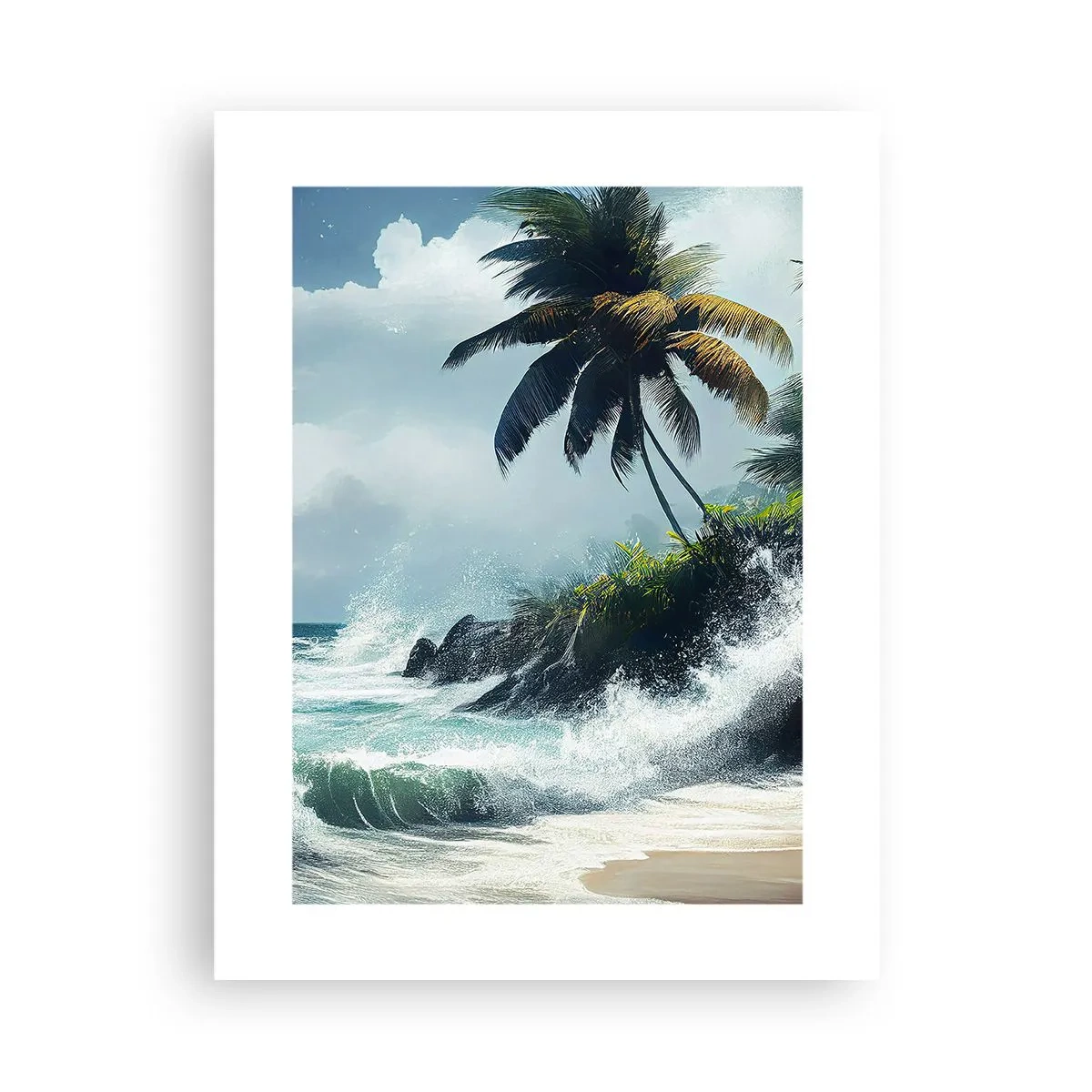 Póster - En una costa tropical - 30x40 cm