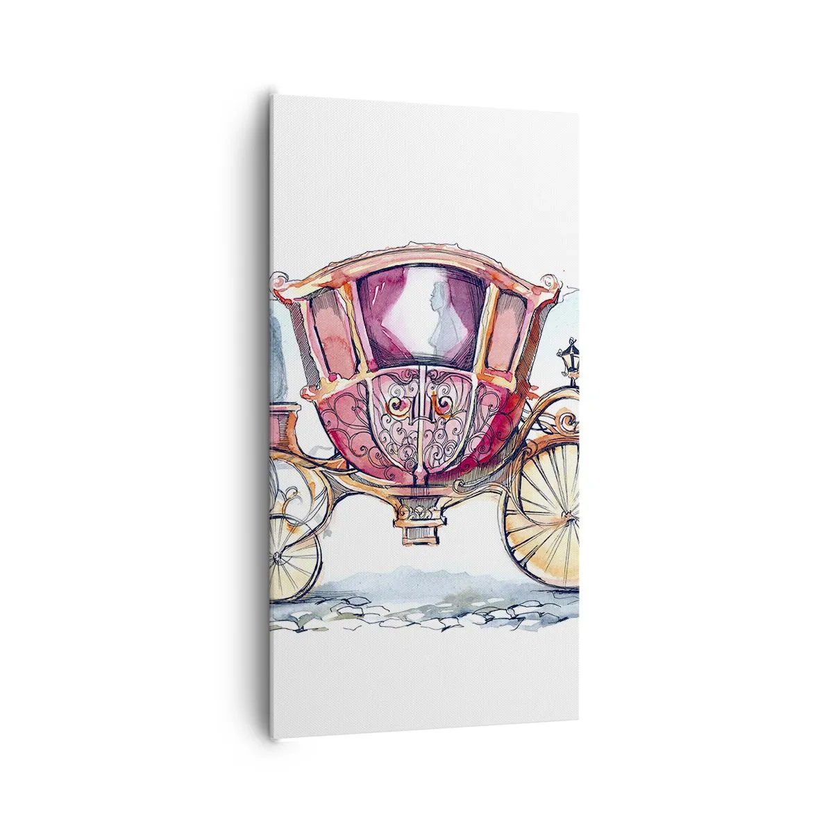 Cuadro sobre lienzo - Impresión de Imagen - ¿A la boda o al baile? - 65x120 cm