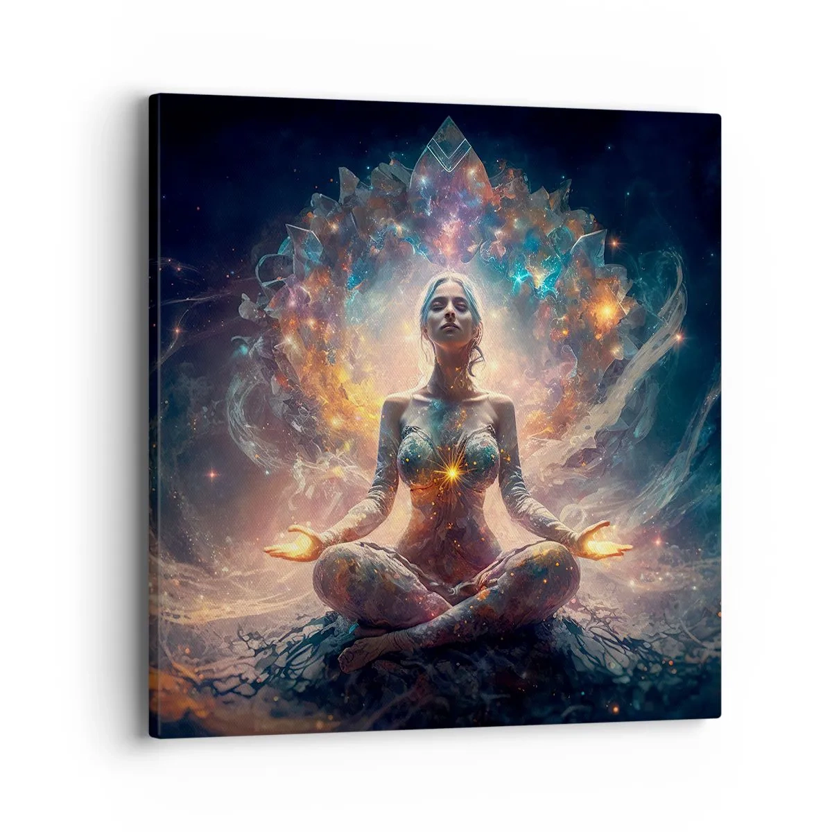 Cuadro sobre lienzo - Impresión de Imagen - Flujo de buena energía - 40x40 cm