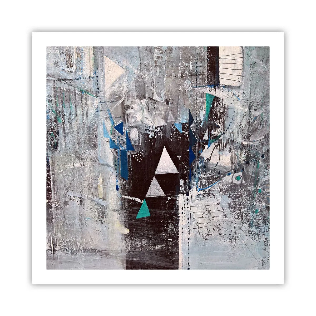 Póster - El orden superior de los triángulos - 60x60 cm