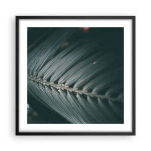 Póster en marco negro - La precisión de la naturaleza - 50x50 cm