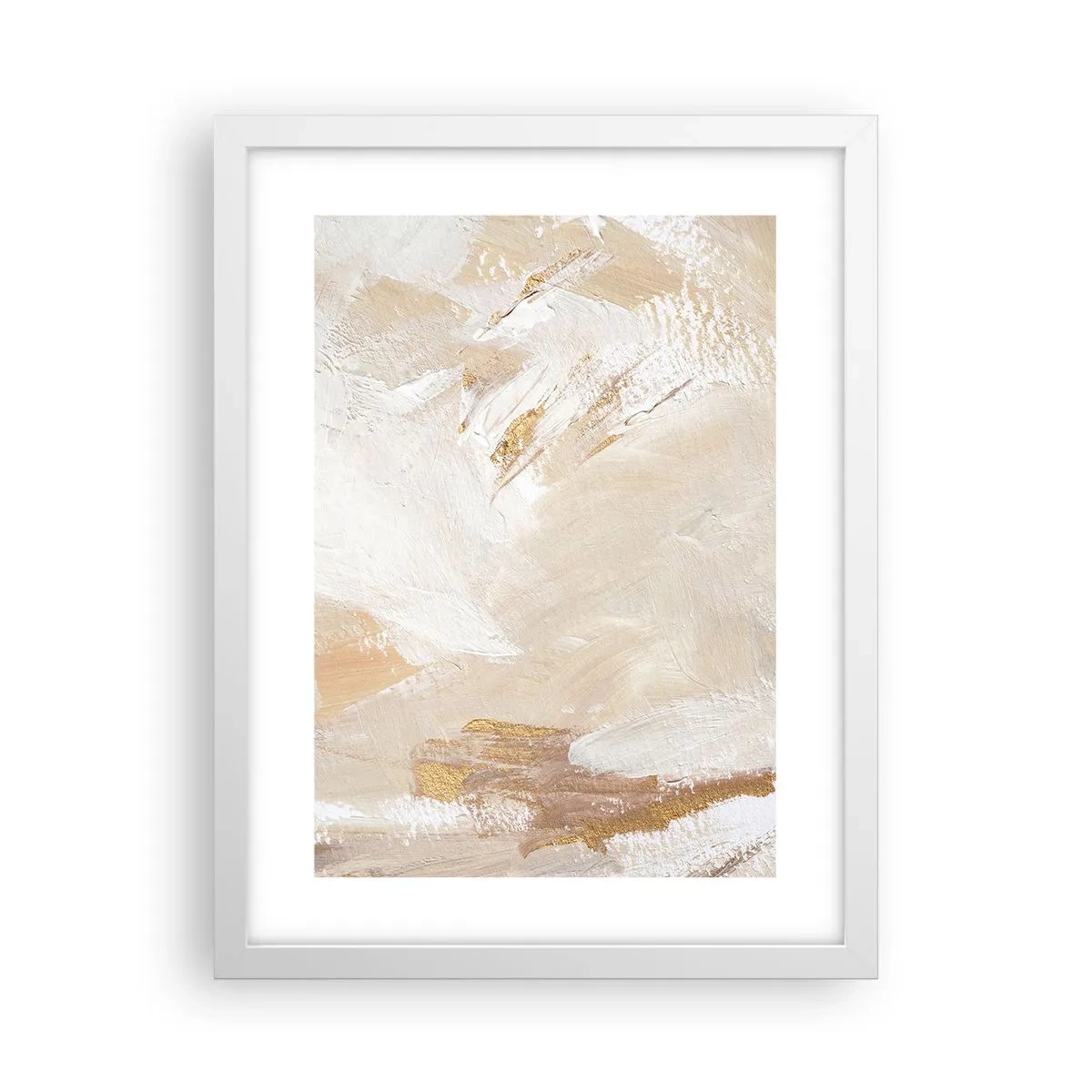 Póster en marco blanco - Composición en pastel - 30x40 cm