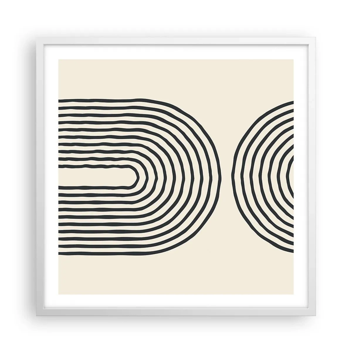 Póster en marco blanco - Próximamente... - 60x60 cm