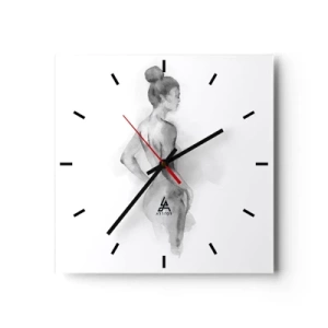 Reloj de pared - Reloj de vidrio - Tan hermosa como la pintura - 40x40 cm