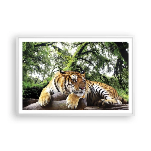 Póster en marco blanco - Atentamente - 91x61 cm