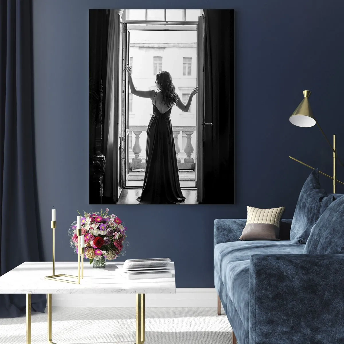 Cuadro sobre vidrio - Impresiones sobre Vidrio - Con gran estilo - 70x100 cm