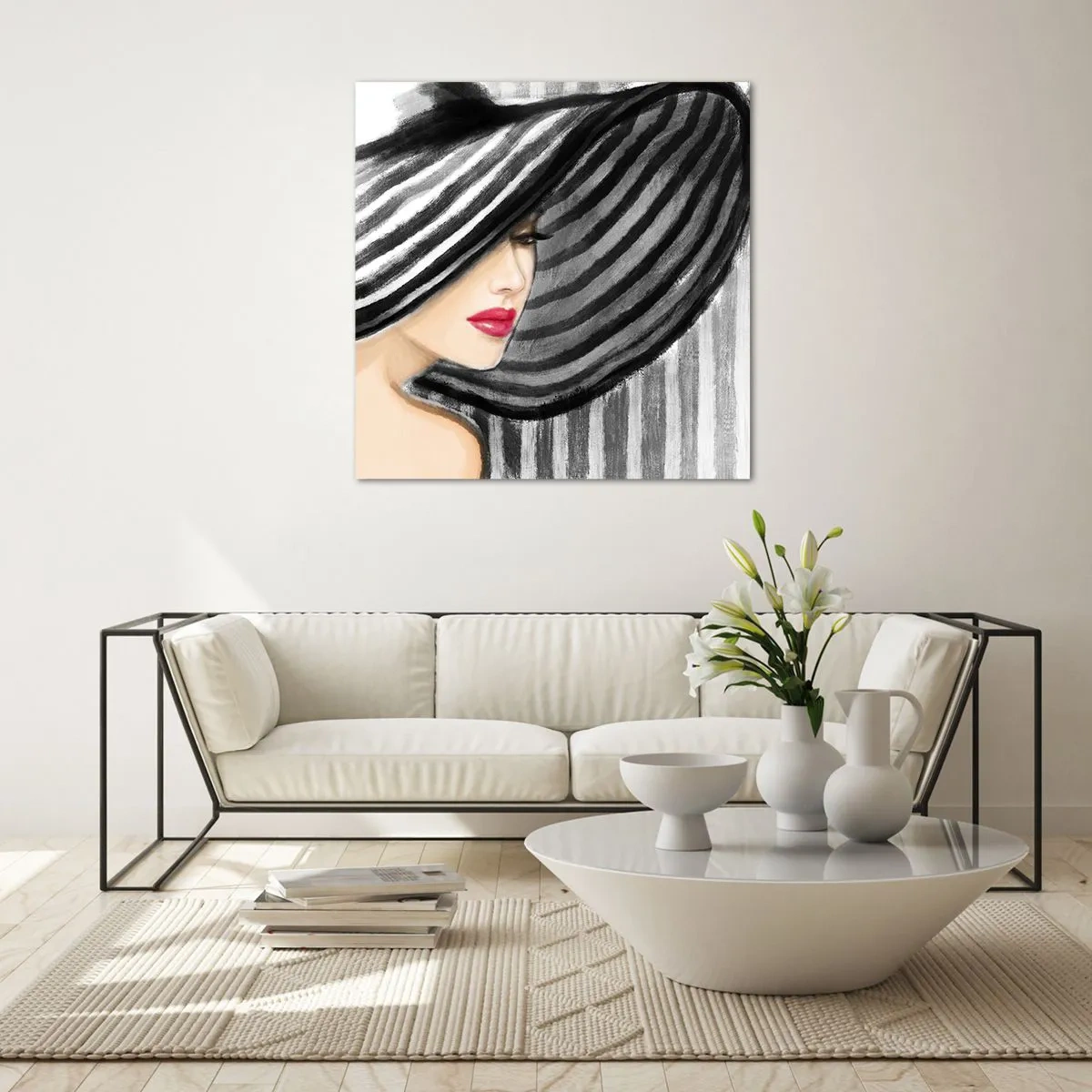 Cuadro sobre vidrio - Impresiones sobre Vidrio - ¿Dónde puedo encontrarte? - 70x70 cm