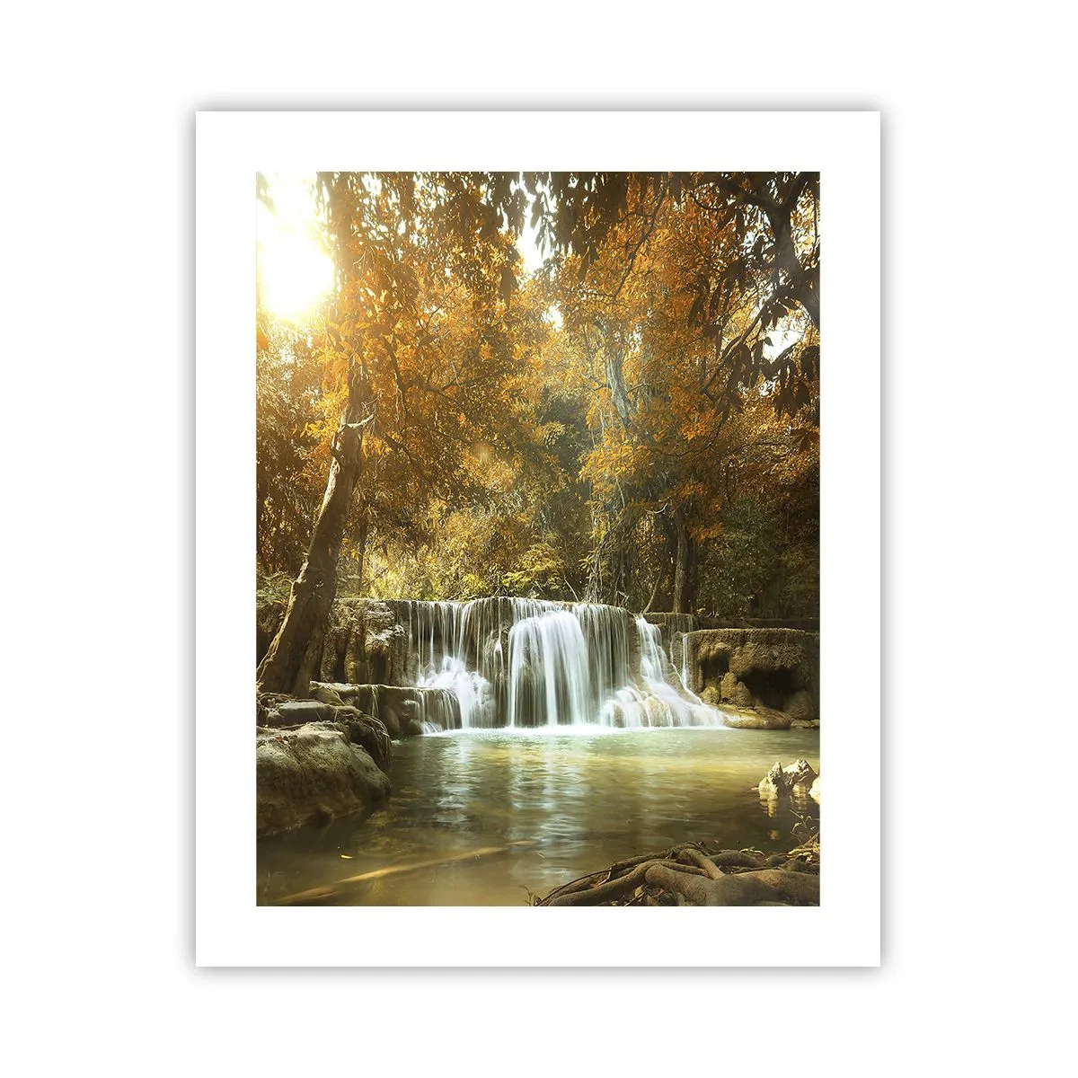 Póster - Una cascada en el parque - 40x50 cm