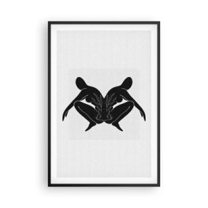 Póster en marco negro - Un alma compartida - 61x91 cm