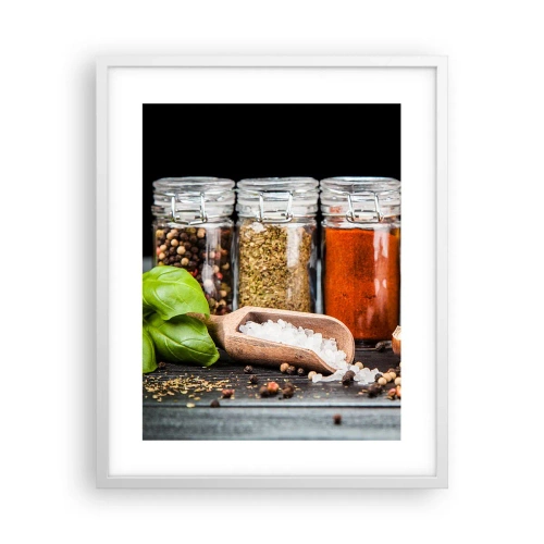 Póster en marco blanco - Para que la vida sepa bien - 40x50 cm