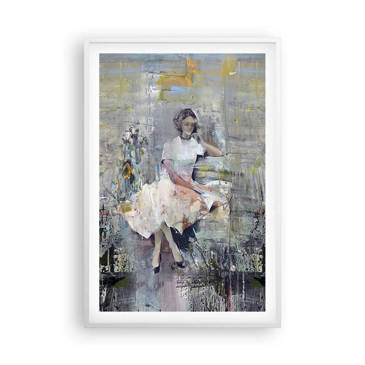 Póster en marco blanco - Clásica y moderna - 61x91 cm