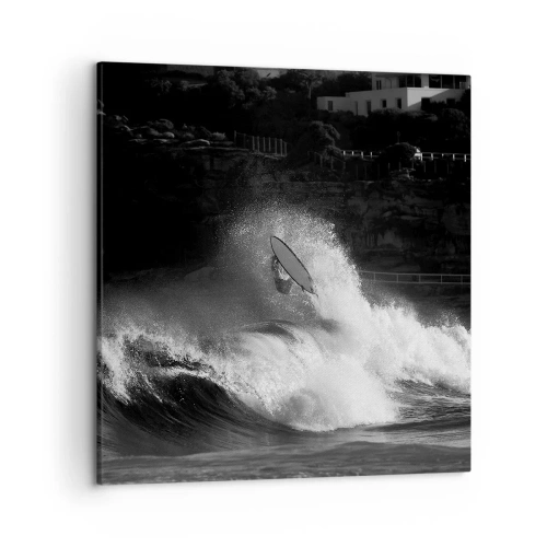 Cuadro sobre lienzo - Impresión de Imagen - Desafío aceptado - 50x50 cm