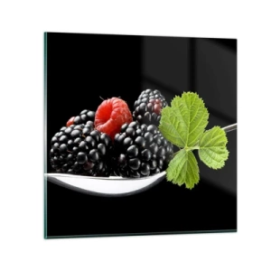 Cuadro sobre vidrio - Impresiones sobre Vidrio - El sabor de la frescura - 50x50 cm