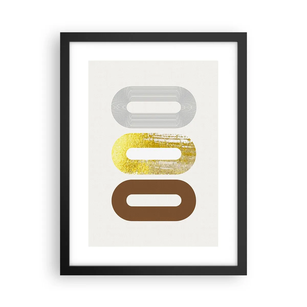 Póster en marco negro - ¡Ooo! - 30x40 cm