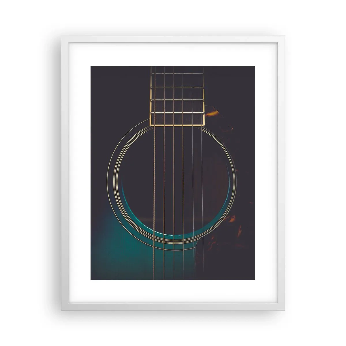 Póster en marco blanco - Un momento antes de que suene - 40x50 cm