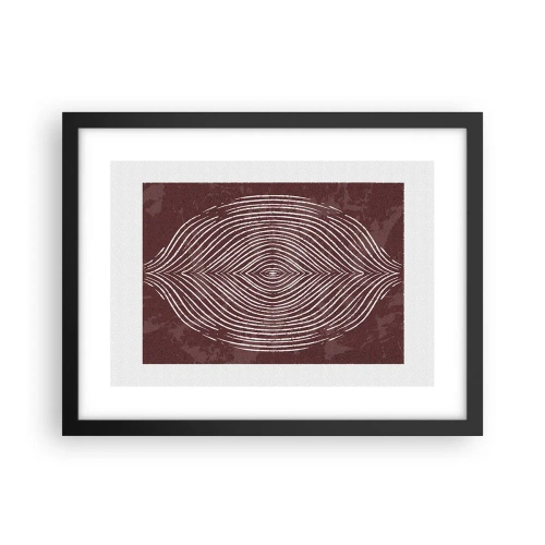 Póster en marco negro - El espacio habla - 40x30 cm