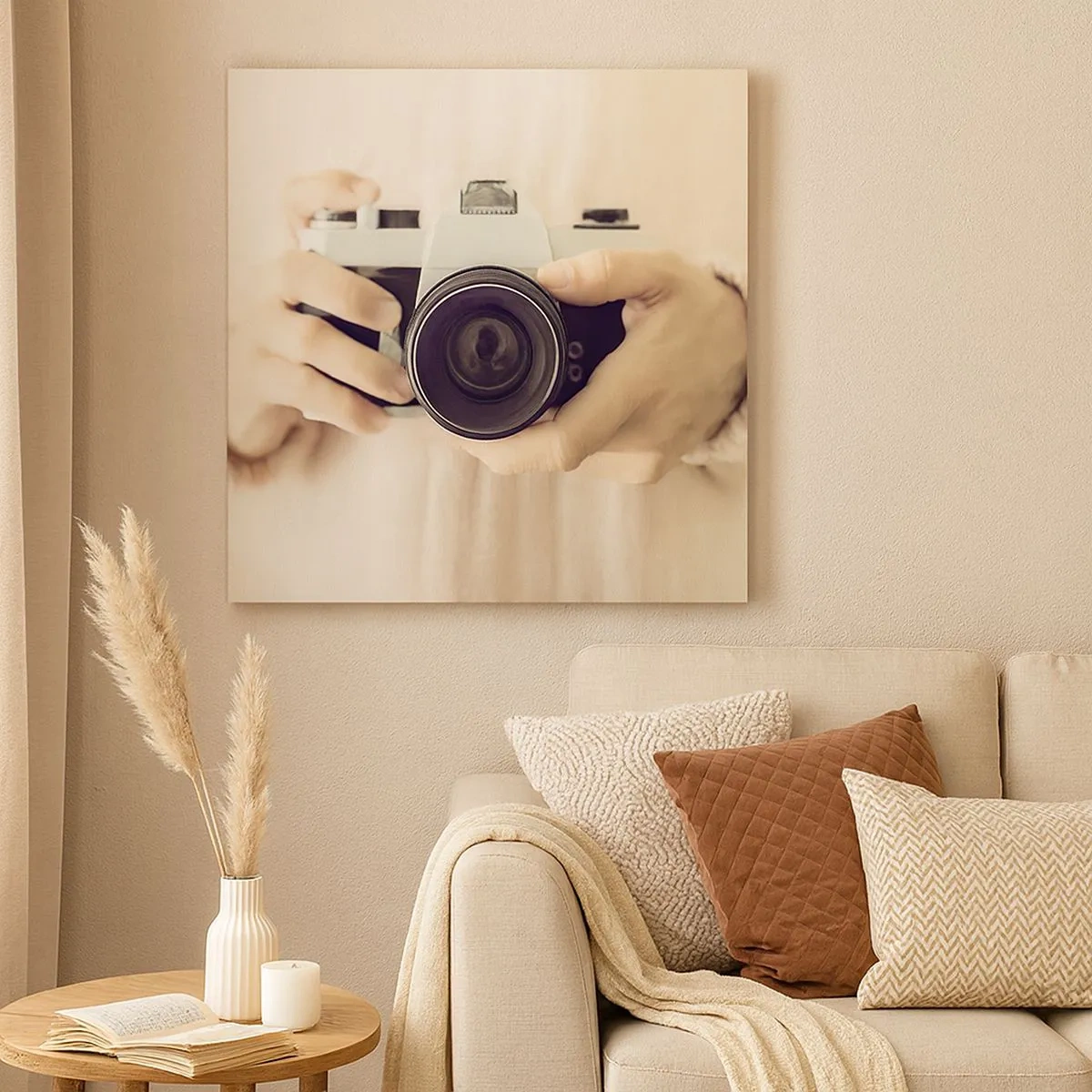 Cuadro sobre lienzo - Impresión de Imagen - Una visión diferente - 30x30 cm