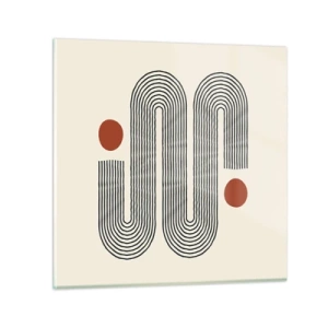 Cuadro sobre vidrio - Impresiones sobre Vidrio - De principio a fin - 40x40 cm