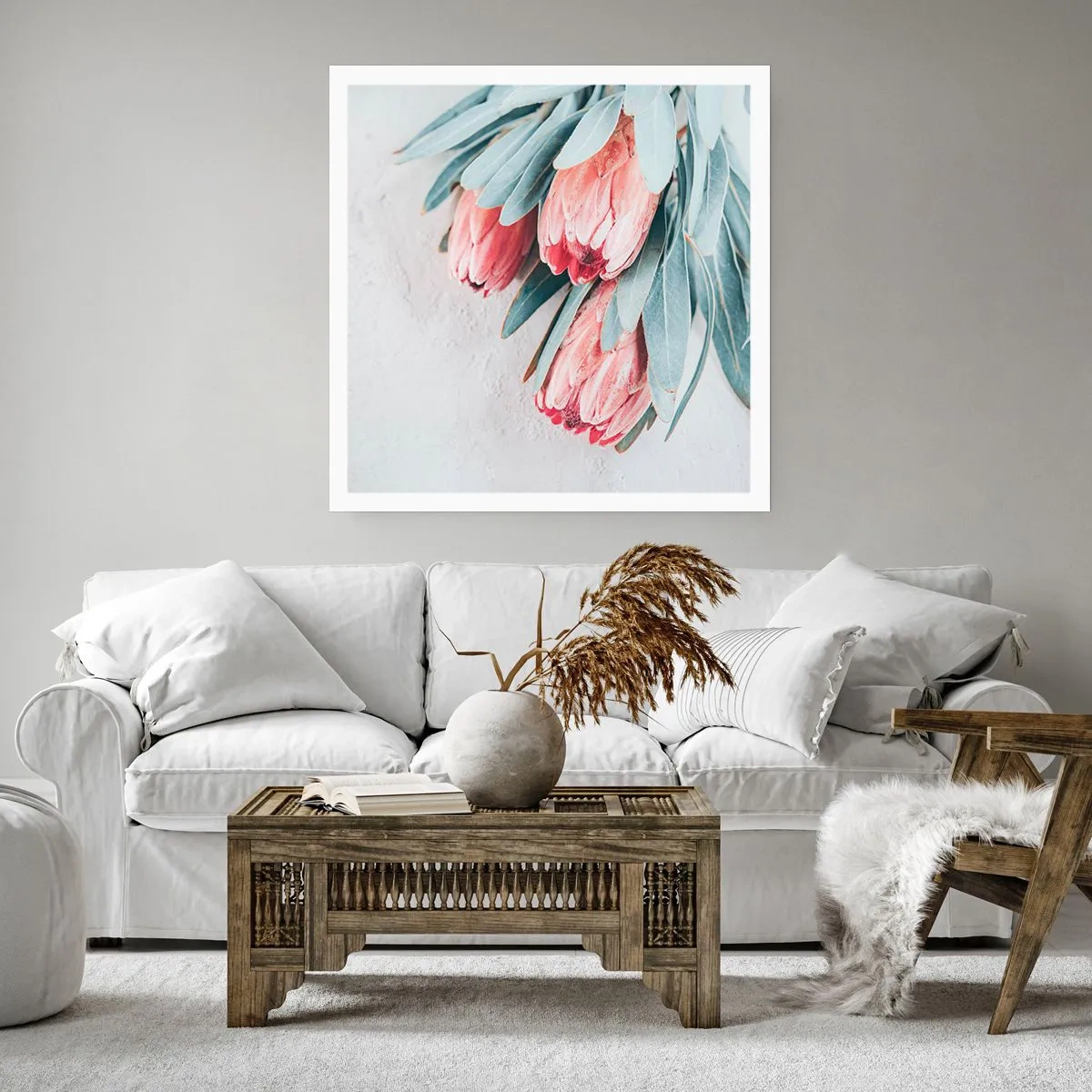 Póster - Avergonzada de su propia belleza - 60x60 cm
