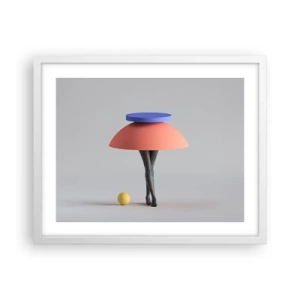 Póster en marco blanco - Composición surrealista - 50x40 cm