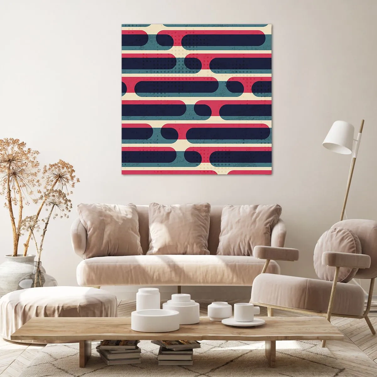 Cuadro sobre lienzo - Impresión de Imagen - Profundidad y relieve - 50x50 cm