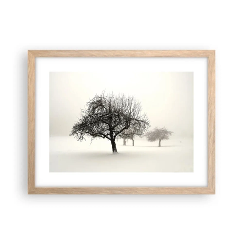 Póster en marco roble claro - Sueño de invierno - 40x30 cm