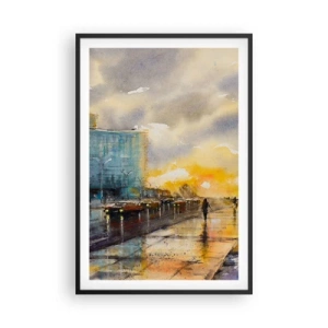 Póster en marco negro - Vida en la orilla - 61x91 cm