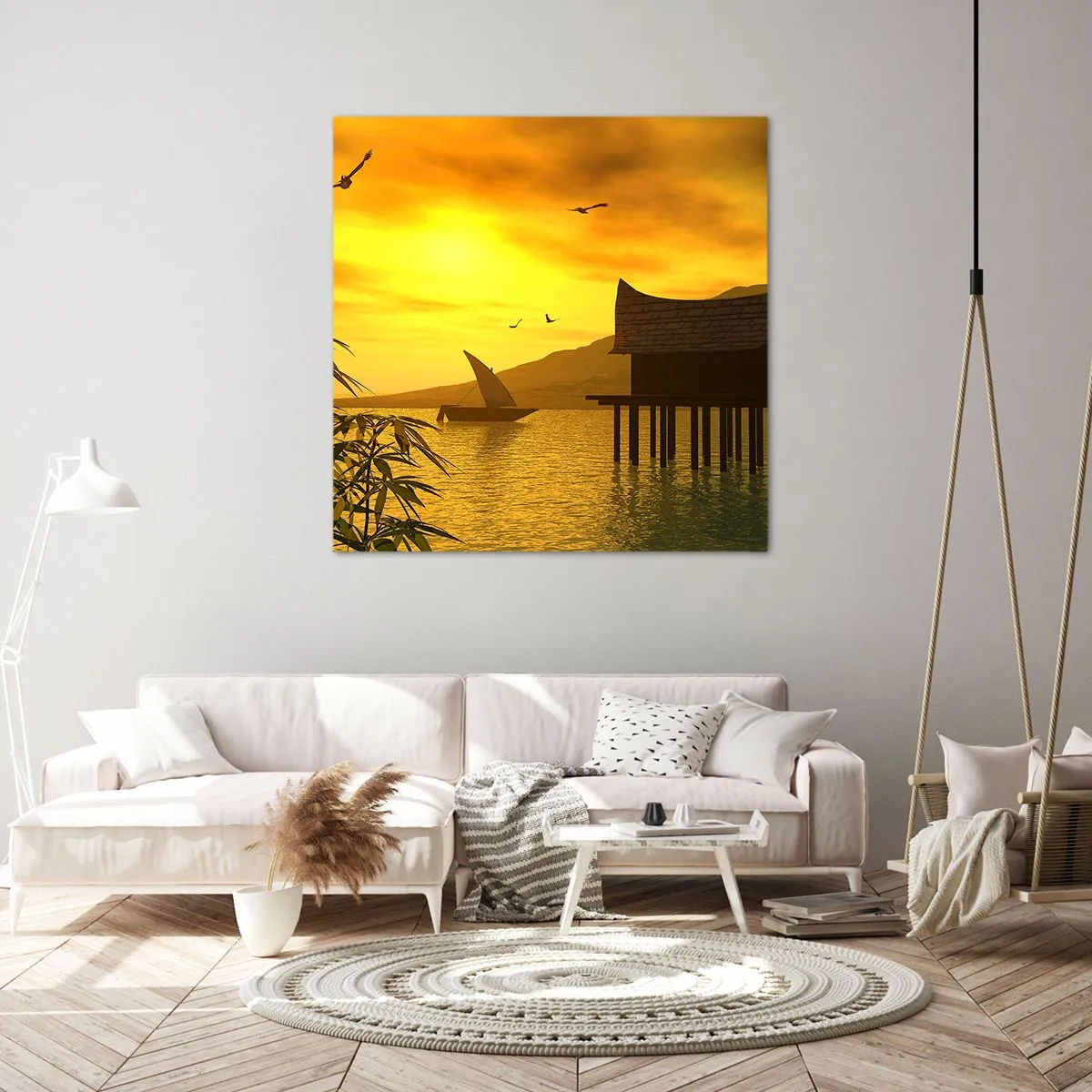 Cuadro sobre lienzo - Impresión de Imagen - La ansiada paz - 40x40 cm