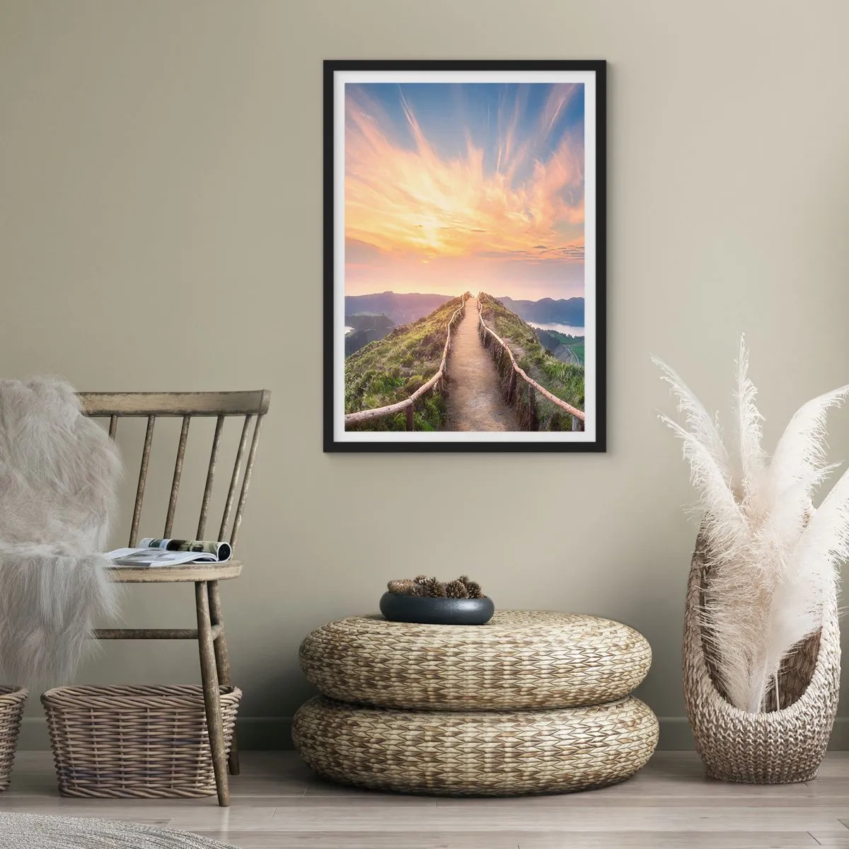 Póster en marco negro - Cerca del cielo - 61x91 cm