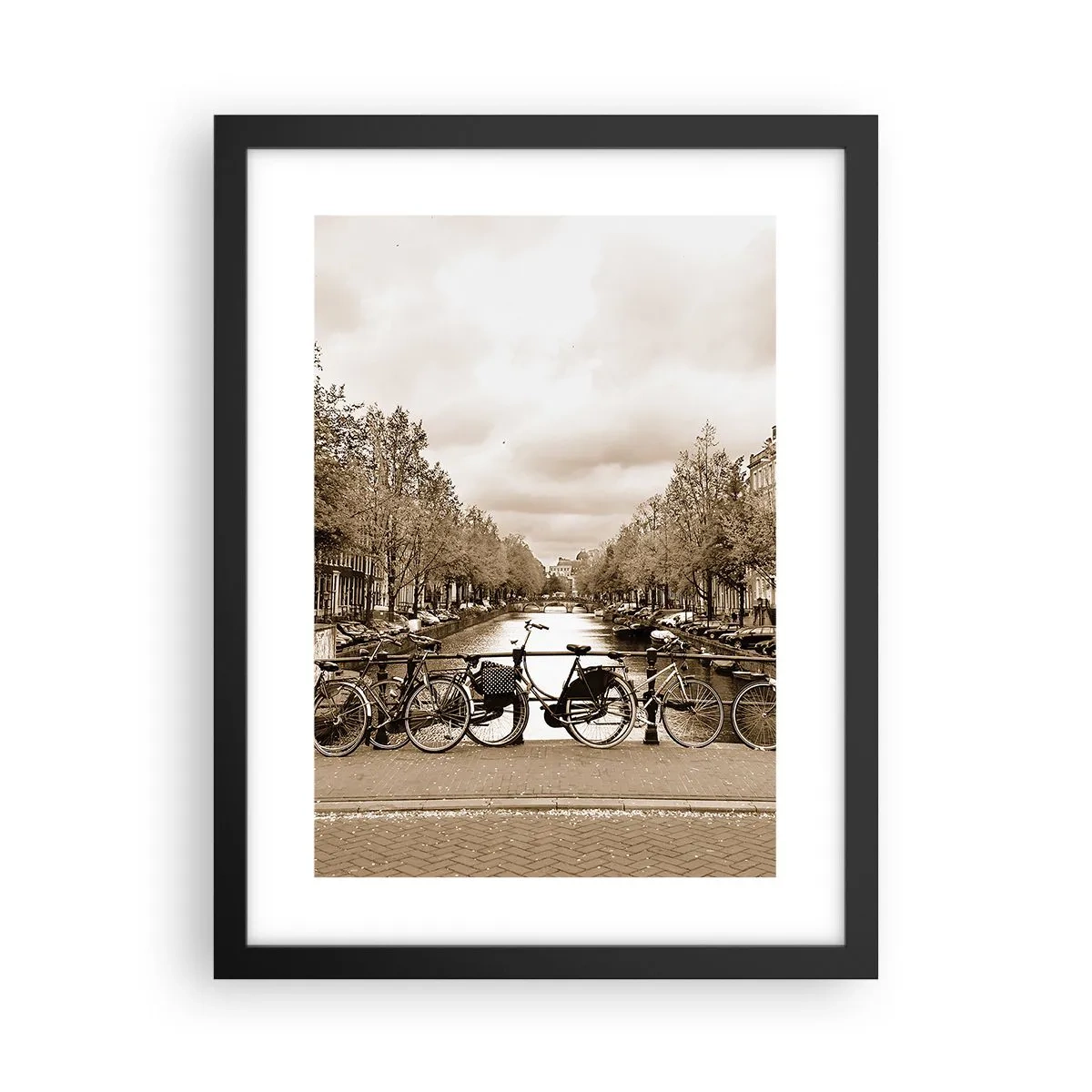 Póster en marco negro - Holanda solo hay una - 30x40 cm