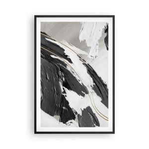 Póster en marco negro - Abstracción con estilo - 61x91 cm