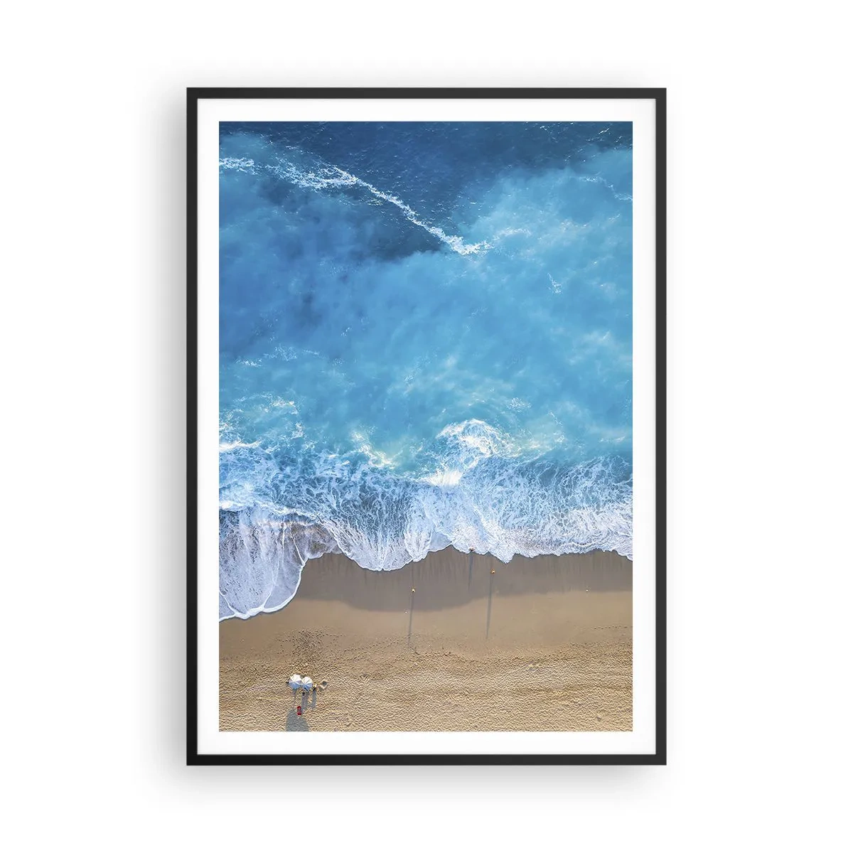 Póster en marco negro - El poder del azul - 70x100 cm