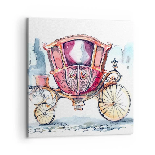 Cuadro sobre lienzo - Impresión de Imagen - ¿A la boda o al baile? - 50x50 cm