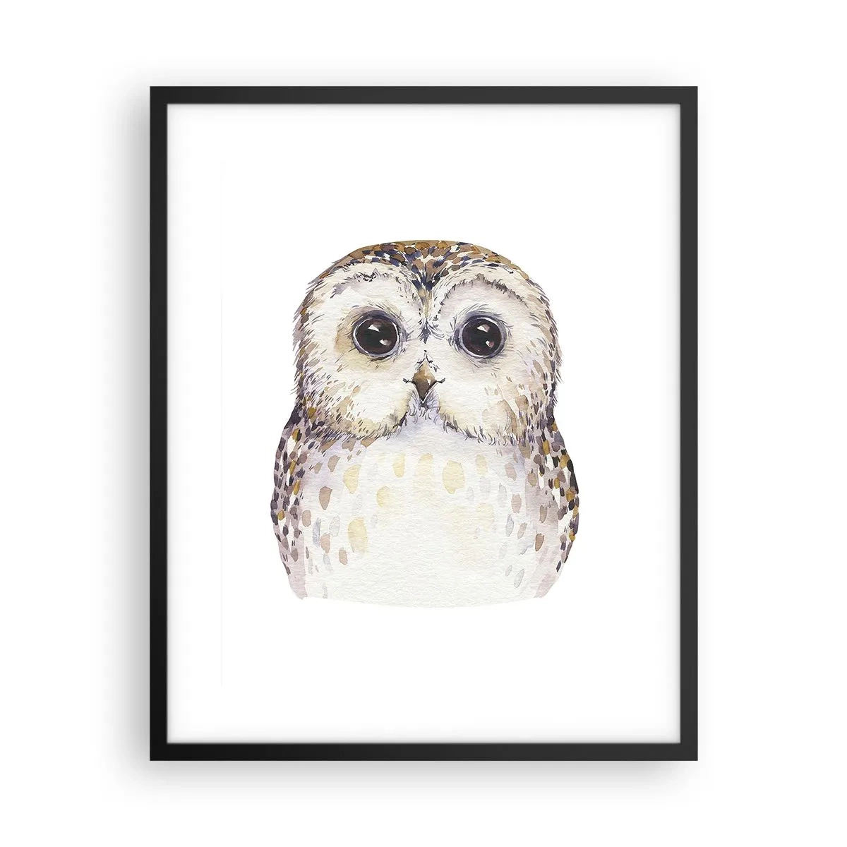 Póster en marco negro - Mírame a los ojos - 40x50 cm