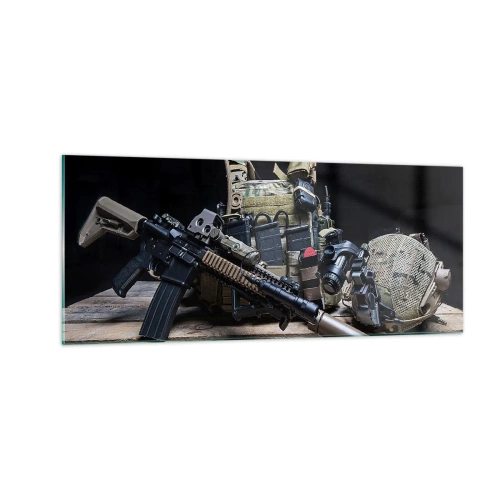 Cuadro sobre vidrio - Impresiones sobre Vidrio - ¡Descansen! - 100x40 cm