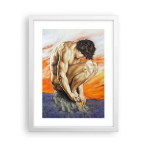 Póster en marco blanco - Sumergido en sí mismo - 30x40 cm