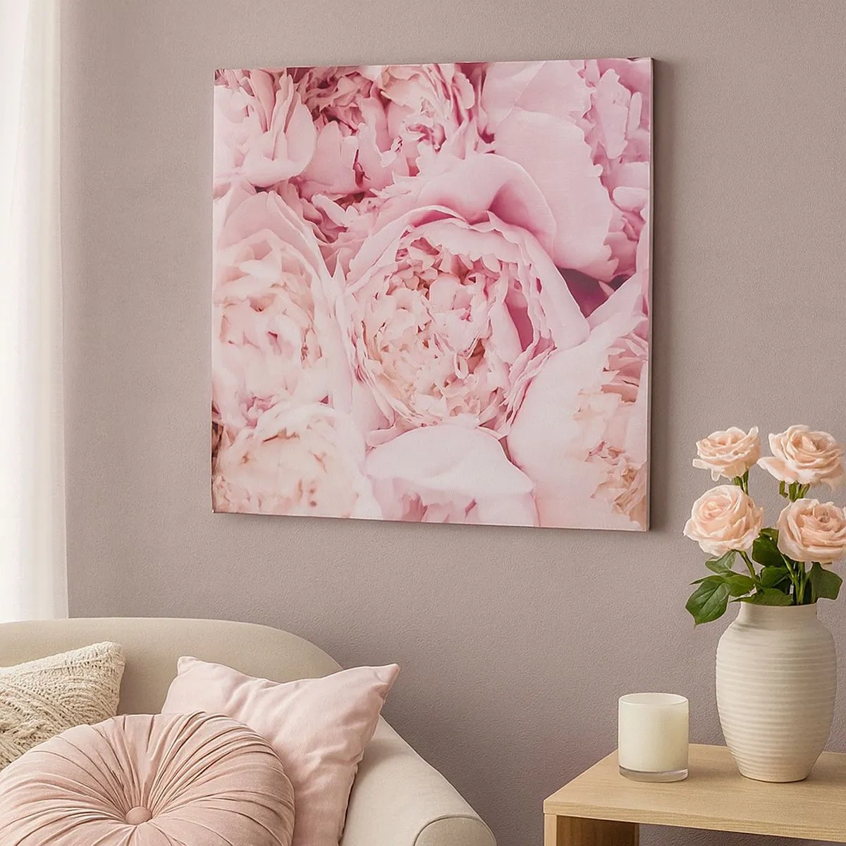 Cuadro sobre lienzo - Impresión de Imagen - Cálido y fragante - 30x30 cm