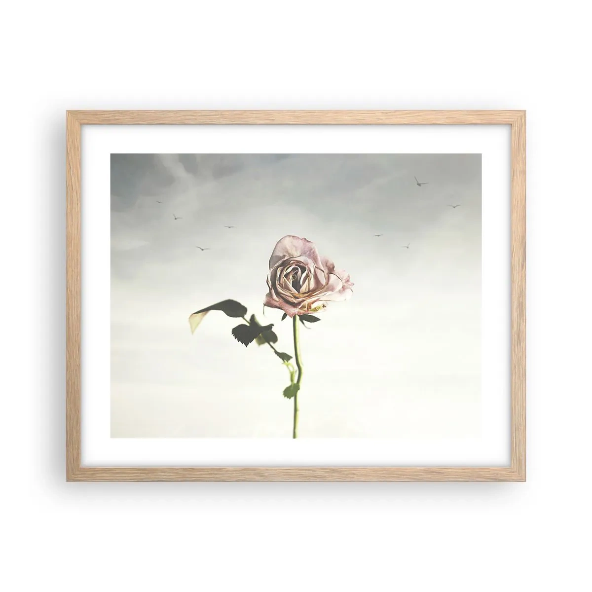 Póster en marco roble claro - Bienvenida a la primavera - 50x40 cm